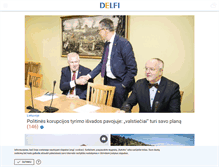 Tablet Screenshot of delfi.lt