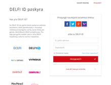 Tablet Screenshot of id.delfi.lt