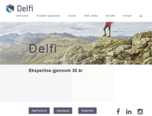 Tablet Screenshot of delfi.no